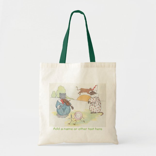 The Cat and the Fiddle Tote Bag (Front)