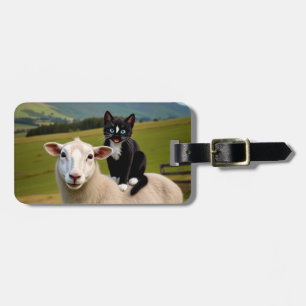 The Cat and the Sheep – Felini’s Country Ride Luggage Tag