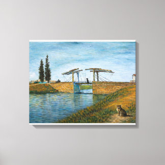 The Cat at Langlois Bridge Canvas Print
