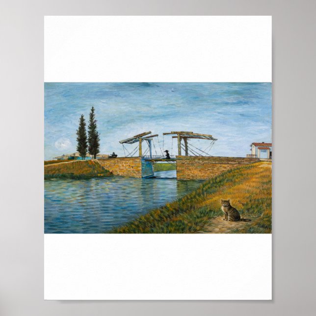 The Cat at Langlois Bridge Poster (Front)