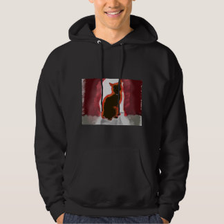 The cat behind the curtain (Just art version) Hoodie