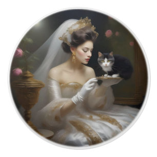 The Cat Bride, Ceramic Knob