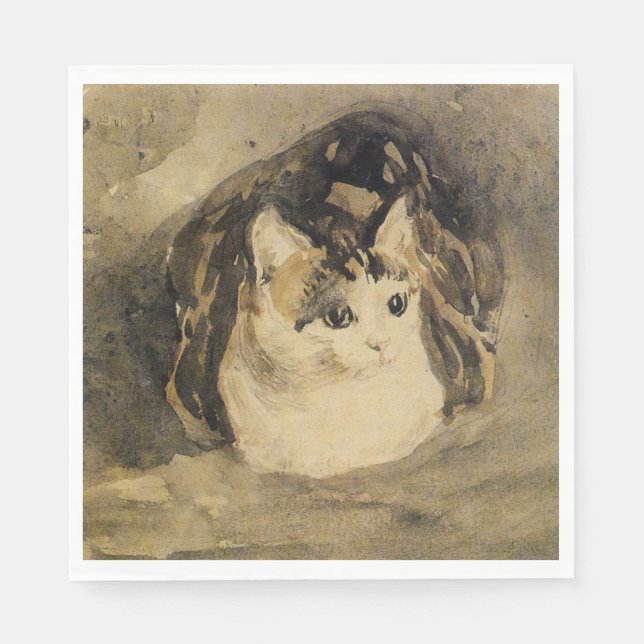The Cat (by Gwen John) Napkin (Front)