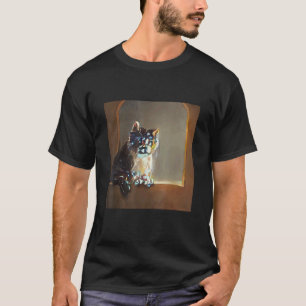 The Cat By The Window Beautiful Kitten Kitty Felin T-Shirt