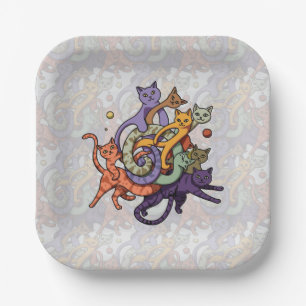The Cat Constellation Paper Plate