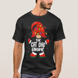 The Cat Dad Gnome Christmas Family Matching Pjs Xm T-Shirt
