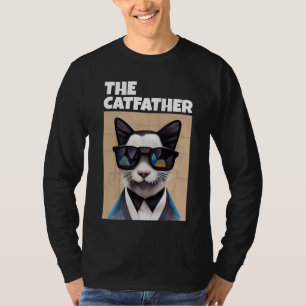 THE CAT FATHER DAD T-SHIRT T-SHIRTS