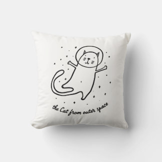 The Cat From Outer Space Decorative Cushion