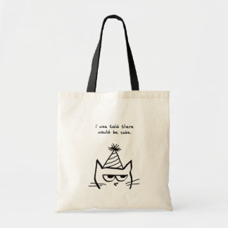 The Cat Hates Birthdays - Funny Cat Tote Bag