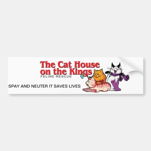 The Cat House on the Kings Bumper Sticker (Front)
