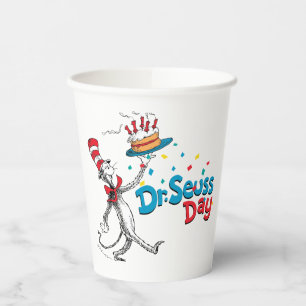 The Cat in the Hat   Dr. Seuss Day Paper Cups