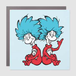 The Cat in the Hat Thing 1 & Thing 2 Car Magnet