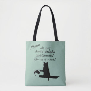 The Cat is a Jerk Tote Bag