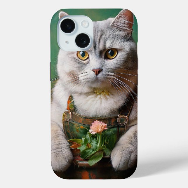 The Cat is the gardener  Case-Mate iPhone Case (Back)