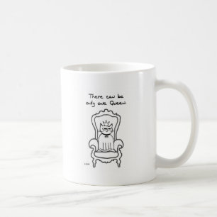 The Cat is the Queen Coffee Mug