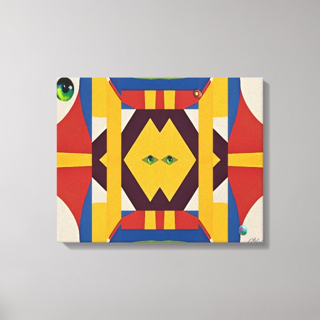 The Cat - Ken Gauge Abstract Canvas Print (Front)