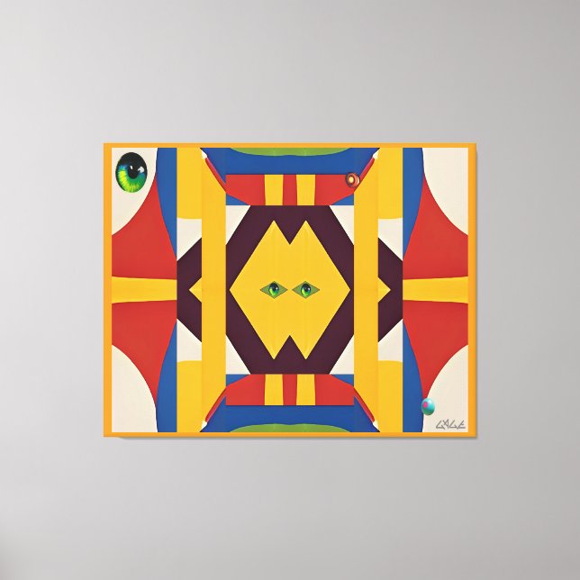 The Cat - Ken Gauge Abstract Canvas Print (Front)