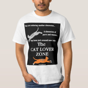 "The Cat Lover Zone" Retro Cat Lover T-Shirt