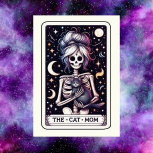 The Cat Mom Tarot Card Mother's Day Skeleton