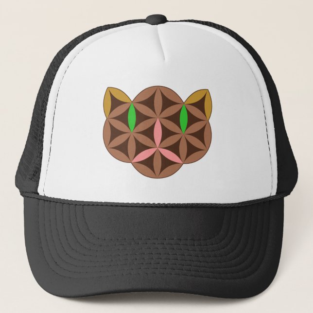 The Cat Of Life - Sacred Animals 01. Trucker Hat (Front)