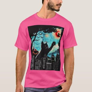 The Cat, Starry Night Cat, Van Gogh Cat T-Shirt