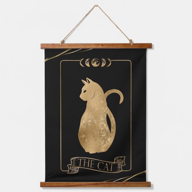 The Cat Tarot Card Hanging Tapestry (Front)