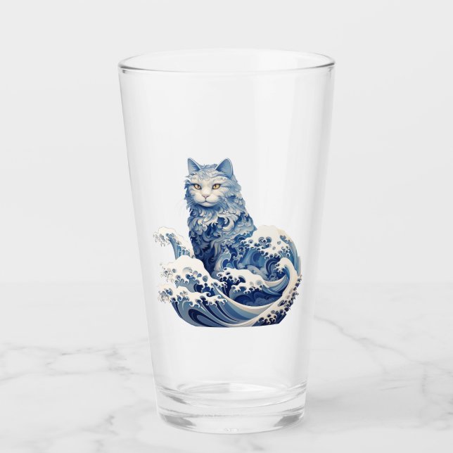 The Cat Wave Off Kanagawa Glass (Front)