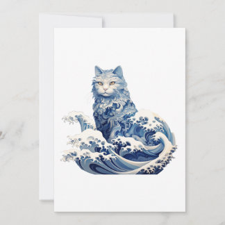 The Cat Wave Off Kanagawa Invitation