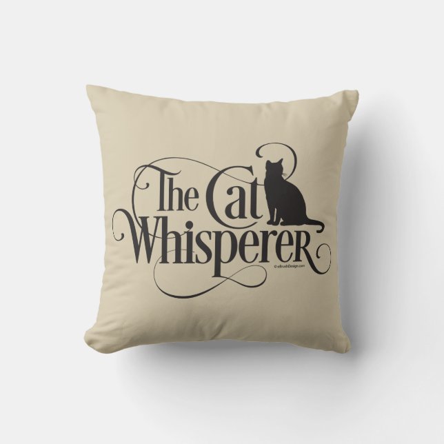 The Cat Whisperer Cushion (Front)