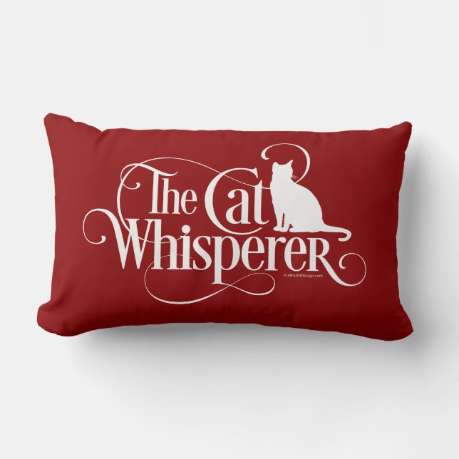 The Cat Whisperer Lumbar Pillow (Front)