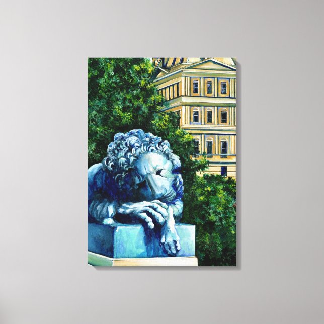 The Cat Who Ate The Canary Canvas Print (Front)