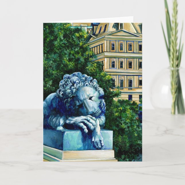 The Cat Who Ate The Canary Greeting Card (Front)