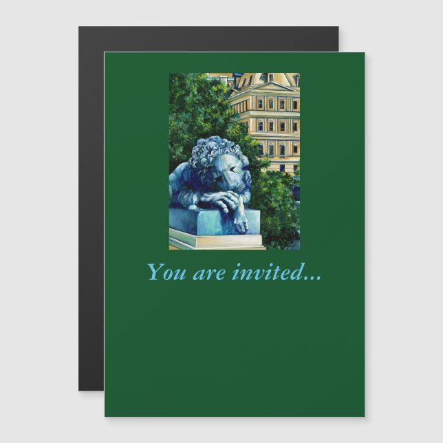 The Cat who ate the Canary Magnetic Invitation (Front/Back)