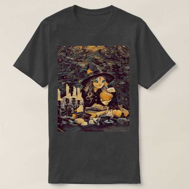The Cat Witchx27s Hex T-Shirt (Design Front)