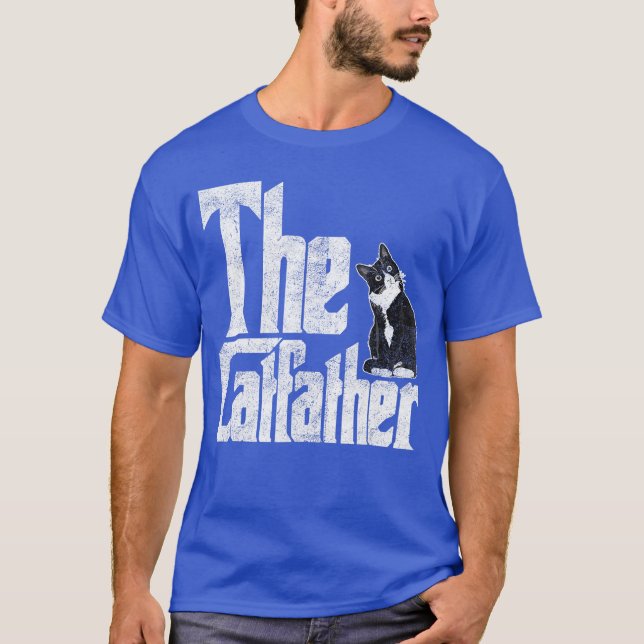 The Catfather Cat Father Mafia Funny Parody Father T-Shirt (Front)