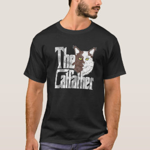 The Catfather Cat Father Mafia Whiskers Male Daddy T-Shirt