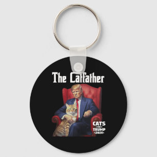 The Catfather Cat For Trump 2024 Key Ring