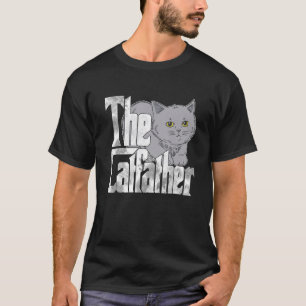 The Catfather Cute Cat Father Mafia Whiskers Male  T-Shirt