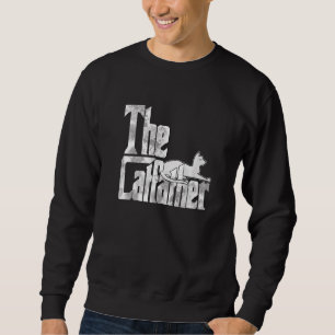 The Catfather White Cat Father Mafia Whiskers Male Sweatshirt