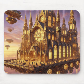 The Cathedral Among the Clouds Mouse Pad