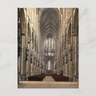 The cathedral interior, Cologne, the Rhine, German Postcard
