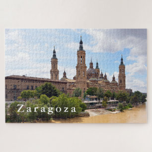 The Cathedral of Our Lady of the Pillar and Ebro. Jigsaw Puzzle