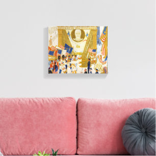 The Cathedrals of Wall Street by Stettheimer Canvas Print