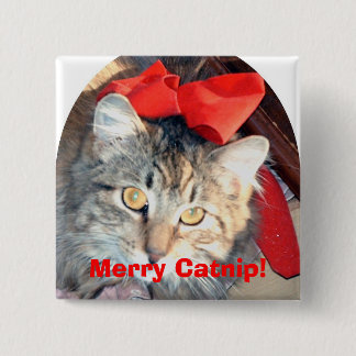 The Catnip Papers:  Merry Catnip! -square button