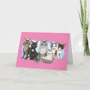 The Cats and Crew Greeting Card 5" x 7"