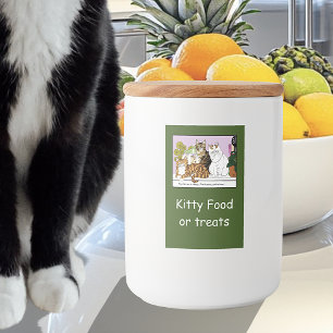 The Cats are in Charge Food Label