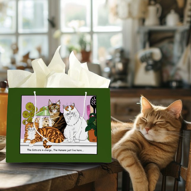 The Cats are in Charge Large Gift Bag (Creator Uploaded)