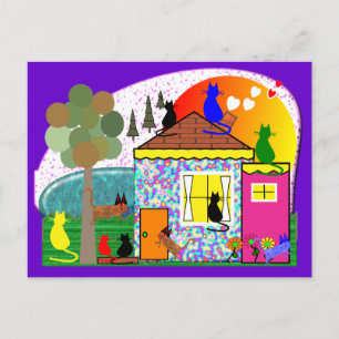 The Cats Are Taking Over The House Postcard