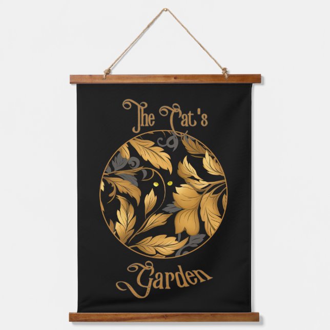 The Cat's Garden Garden  Hanging Tapestry (Front)