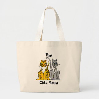 The, Cats Meow Large Tote Bag